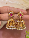 Lakshmi Temple Jhumka Earrings