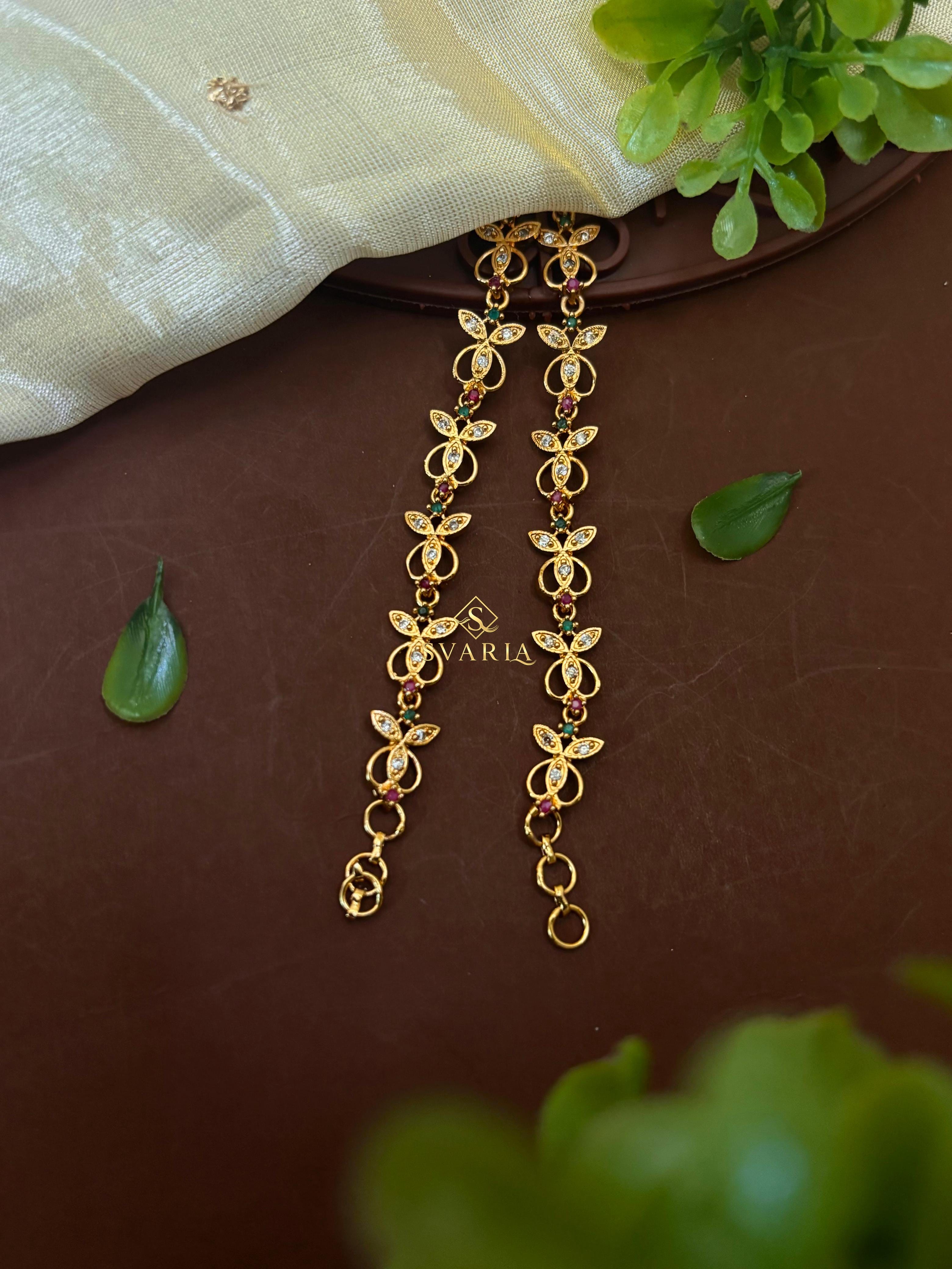 Gold Butterfly Ear Chain