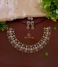 Emerald Green CZ Diamond-Look Geometric Choker Set – S1032