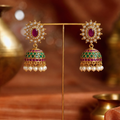 Honeycomb Jhumka on Exact Background